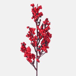 Artificial Berries Branch Two Tone Red 50cm - X23035 BAY3D
