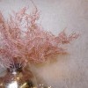 Glitter Christmas Asparagus Fern Spray Pink - X22039