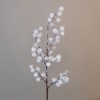 Artificial Snowberries Branch with Glitter Frosting 60cm - X21112