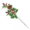 Artificial Holly Branch Variegated 43cm - X21097 BAY1D Artificial Holly Branch Variegated 43cm - X21097 BAY1D