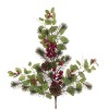 Askham Christmas Greenery and Berries Spray 69cm - X23032 BAY4C Askham Christmas Greenery and Berries Spray 69cm - X23032 BAY4C