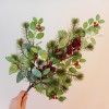 Askham Christmas Greenery and Berries Spray 69cm - X23032 BAY4C Askham Christmas Greenery and Berries Spray 69cm - X23032 BAY4C