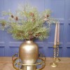 Glitter Christmas Cypress Spray with Fir Cones 70cm - X22018 BAY4B
