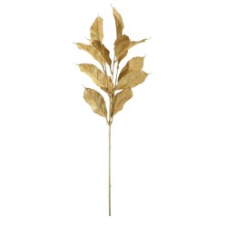 Glitter Leaf Spray Gold 68cm - X25004