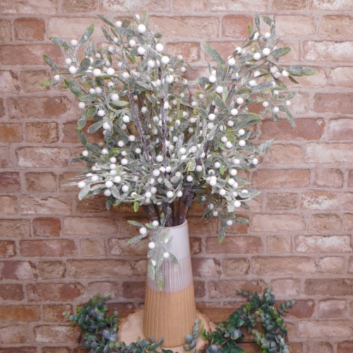 Glitter Mistletoe Spray 60cm - X23028 Glitter Mistletoe Spray 60cm - X23028