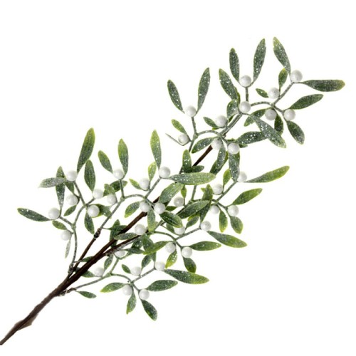 Glitter Mistletoe Spray 60cm - X23028 Glitter Mistletoe Spray 60cm - X23028