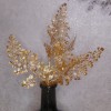 Gold Glitter Maidenhair Fern Spray 46cm - X20016 Gold Glitter Maidenhair Fern Spray 46cm - X20016
