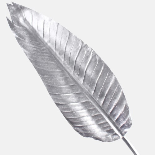 Metallic Banana Leaf Silver 100cm - X23041 BAY2B Metallic Banana Leaf Silver 100cm - X23041 BAY2B