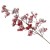 Artificial Christmas Berries Red with Snow 67cm - X22036 