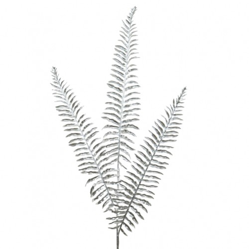 Chrome Silver Christmas Fern Spray 85cm - X24005 BAY3B