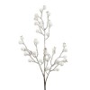 Artificial Snowberries Branch with Glitter Frosting - X21041