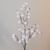 Artificial Snowberries Branch with Glitter Frosting - X21041