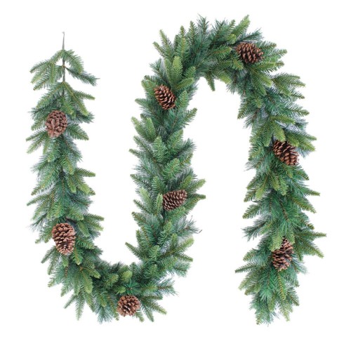 Artificial Christmas Garlands Mixed Pine with Cones 270cm - X24027