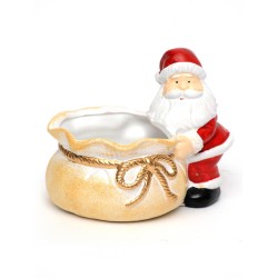Christmas Sweetie Bowl Santa with Sack - 14X009