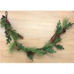 Artificial Christmas Garlands Spruce Pine Cones and Berries 150cm - X20044