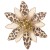 Animal Print Poinsettia on Clip Tree Decoration - X21048