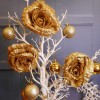 Christmas Clip on Glitter Rose Gold 16cm - X22048 