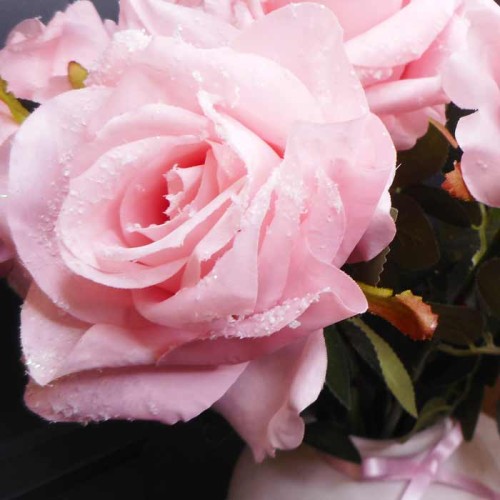 Christmas Flowers | Sparkle Rose Pink 72cm - X22006 