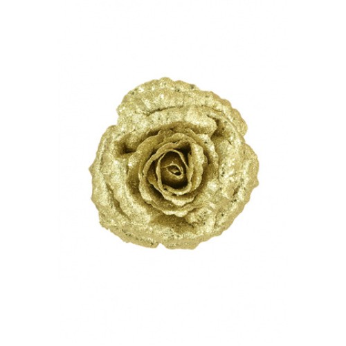 Christmas Clip on Glitter Rose Gold 16cm - X22048 