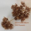 Giant Dill Flower Bronze Glitter 80cm - X21033 Giant Dill Flower Bronze Glitter 80cm - X21033