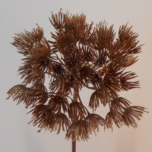 Giant Dill Flower Bronze Glitter 80cm - X21033 Giant Dill Flower Bronze Glitter 80cm - X21033