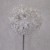 62cm White Glitter Allium  - X23004