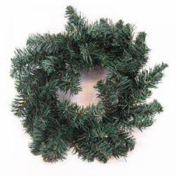 12'' Plain Pine Christmas Wreath Green - X102 BAY1D