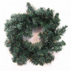 12'' Plain Pine Christmas Wreath Green - X102 BAY3C