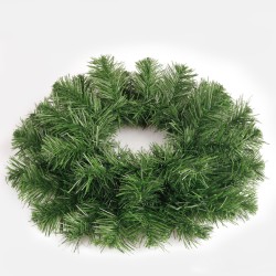 46cm Plain Pine Christmas Wreath Green - X23053 BAY4C