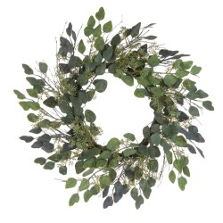 Artificial Eucalyptus Wreath 60cm - X23017 BAY4C
