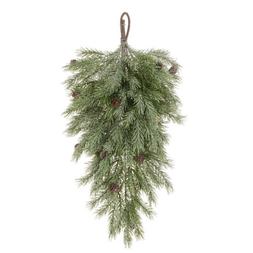 Frosted Pine Teardrop Hanger 51cm - X25080