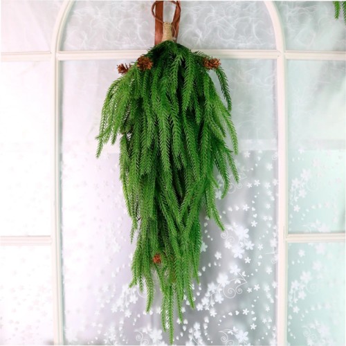 Real Touch Norfolk Pine Teardrop Swag 63cm - X25033 Real Touch Norfolk Pine Teardrop Swag 63cm - X25033