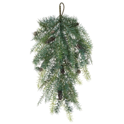 Christmas Cedar Asparagus Teardrop Hanger 86cm - X23014 Christmas Cedar Asparagus Teardrop Hanger 86cm - X23014