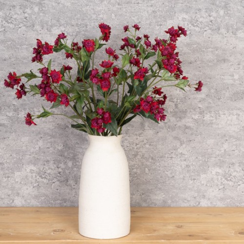 Eco Artificial Astrantia Burgundy 77cm - A084 Q2 Eco Artificial Astrantia Burgundy 77cm - A084 Q2