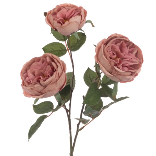 Eco Artificial Cabbage Rose Spray Pink 70cm - R049 KK3 Eco Artificial Cabbage Rose Spray Pink 70cm - R049 KK3