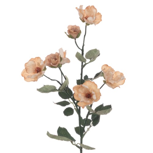 Eco Artificial Dog Rose Spray Cappuccino Brown 69cm - R037 KK3 Eco Artificial Dog Rose Spray Cappuccino Brown 69cm - R037 KK3