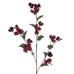 Eco Artificial Dogwood Spray Burgundy 93cm - D050 D3