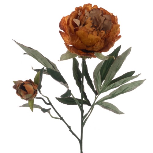 Eco Artificial Peony Gold 66cm - P107 KK2