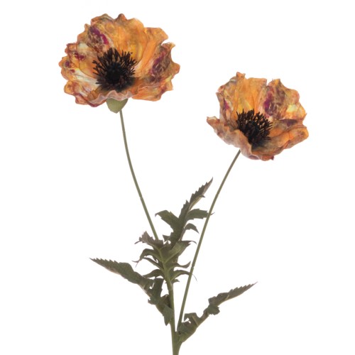 Eco Artificial Poppies Gold 69cm - P063 HH4