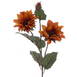 Eco Artificial Sunflowers Orange 75cm - S126 KK2