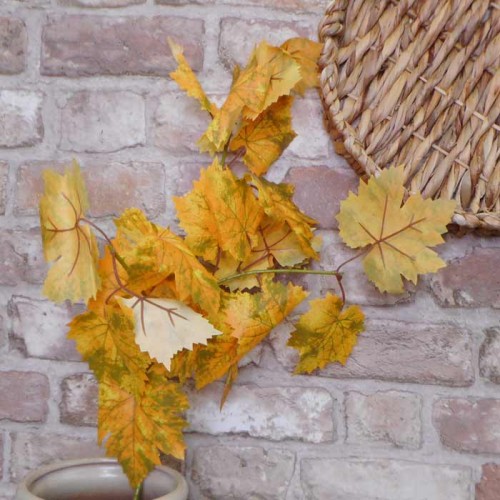 Artificial Maple Leaves Gold and Russet - MAP018 