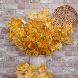 Artificial Maple Leaves Gold and Russet - MAP018 