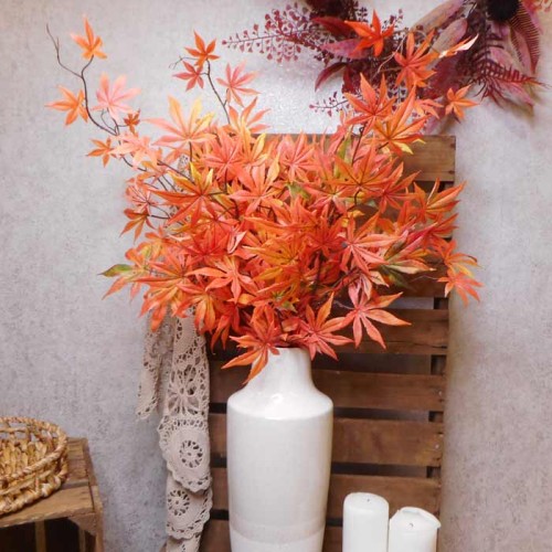Artificial Japanese Maple Leaves Branch Autumn 100cm - MAP025 DD3 Artificial Japanese Maple Leaves Branch Autumn 100cm - MAP025 DD3
