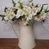 Artificial Alstroemeria Stem Cream Green Pink 48cm - A057 C2