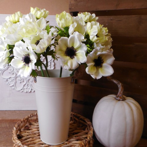 Artificial Anemones White 45cm - A092 B4 Artificial Anemones White 45cm - A092 B4