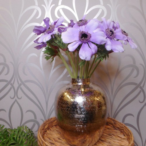 Large Artificial Anemones Purple 49cm - A026 B2