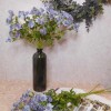 Artificial Astrantia Blue Purple Flowers 65cm - A107A A2