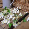 Artificial Plum Blossom Cream 31cm - P169 U2