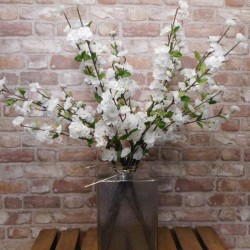 Artificial Cherry Blossom Branch White 89cm - B020 A3