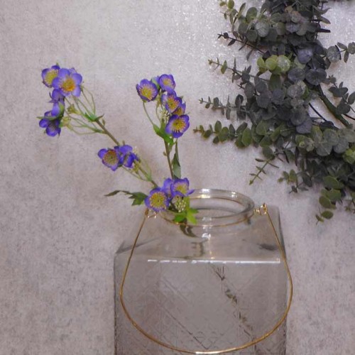 Artificial Buttercups Purple 63cm - B079 C4